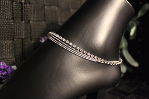 4 Chain Anklet