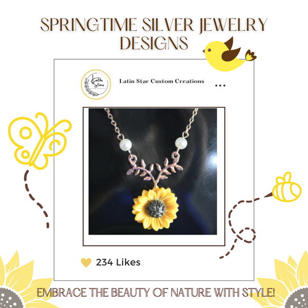 Springtime Silver Jewelry, Embrace the Beauty of Nature with Style!