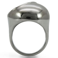 Load image into Gallery viewer, 0W304 Ruthenium Brass Ring with Synthetic in Ruby