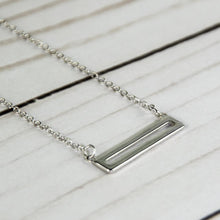 Load image into Gallery viewer, Sterling Silver Parallel Necklace