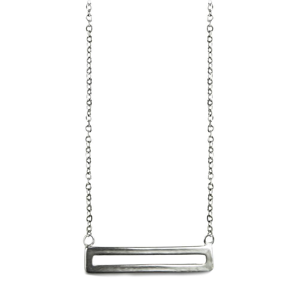 Sterling Silver Parallel Necklace