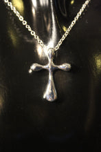 Load image into Gallery viewer, 925 Sterling Silver Cross Necklace, Earrings and Bracelet set