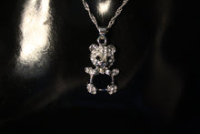 Load image into Gallery viewer, 925 Sterling Silver Teddy Bear Necklace and Earrings set
