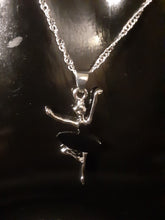 Load image into Gallery viewer, 925 Sterling Silver Ballerina/Dancer Necklace and Earrings