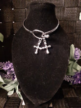Load image into Gallery viewer, 925 Sterling Silver Cross Necklace, Earrings and Bracelet set