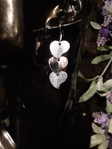 925 Sterling Silver Heart Earrings