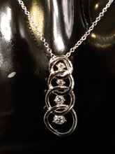 Load image into Gallery viewer, 925 Sterling Silver Necklace and Earrings set