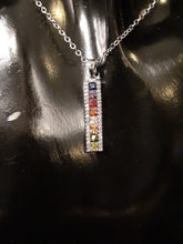 Load image into Gallery viewer, 925 Sterling Silver Multi Color Stones Necklace
