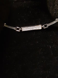 925 Sterling Silver Link Bangle Bracelet