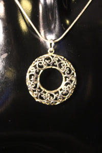 925 Sterling Silver Circle Pendant