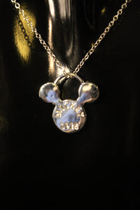 925 Sterling Silver Mickey Mouse Necklace