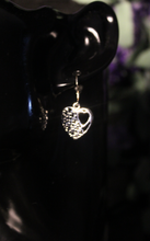 Load image into Gallery viewer, 925 Sterling Silver Heart Necklace and Earrings set